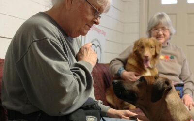 Mayores con mascotas en residencias